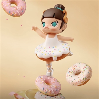 POP MART Molly brødtema blindboks – 12 designs + 1 hemmelig (original)